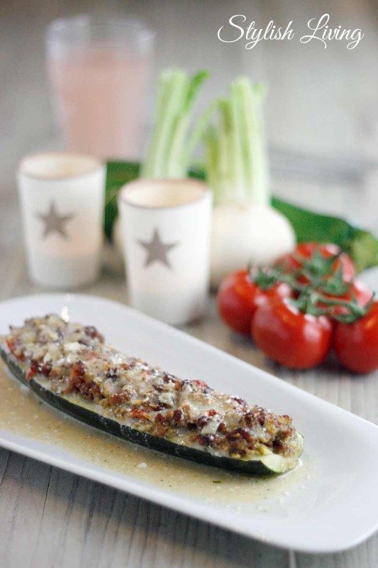 Gefüllte &amp; überbackene Zucchini mit Tigrano