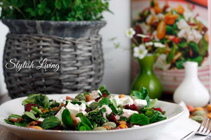 Feldsalat mit roter Beete + Kochbuchvorstellung Küchengeflüster