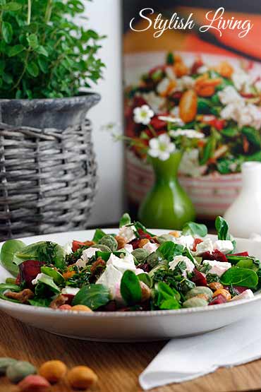 Feldsalat mit roter Beete + Kochbuchvorstellung Küchengeflüster