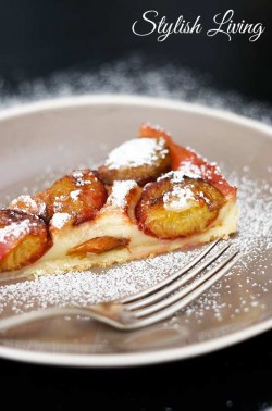 Clafoutis Tarte mit Zwetschgen