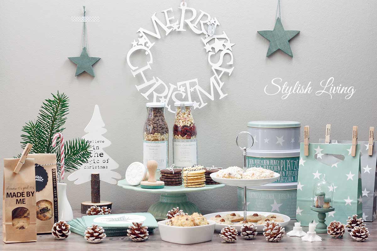 Sweet Table mit Weihnachtsplätzchen