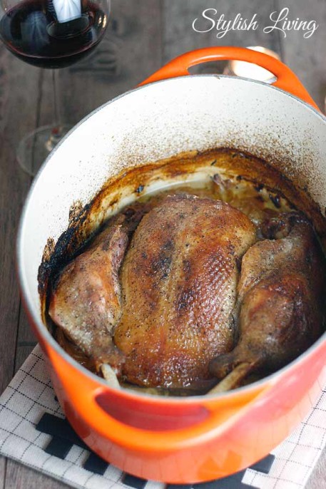 Gänsebraten mit Apfel-Rotkohl und Thüringer Klößen - Stylish Living