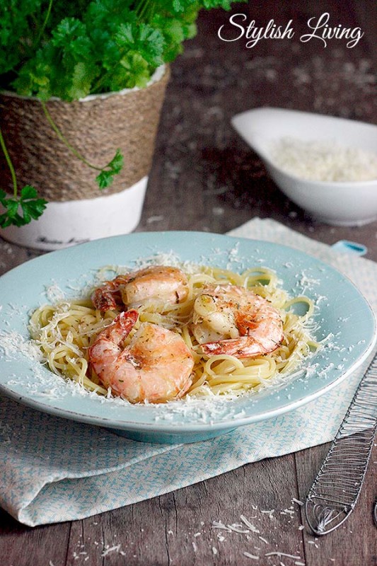 Spaghetti Scampi - Stylish Living