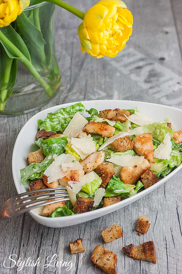 Caesar Salad mit Hühnchen