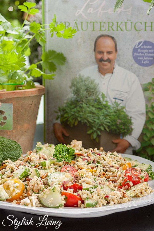 Tabouleh mit Feta und Pinienkernen + Kochbuchvorstellung &amp;quot;Lafers ...