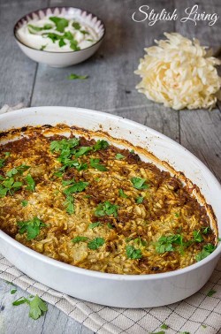 Kürbisauflauf mit Hackfleisch