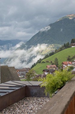 Ausblick vom Balkon im Moosmair
