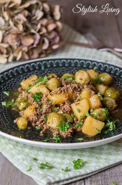 Hackfleisch-Rosenkohl-Pfanne