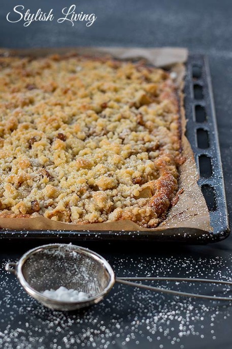 Apfelstreuselkuchen vom Blech - Stylish Living