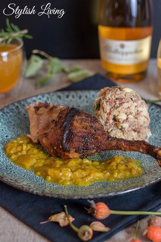 Gegrillte Gans mit Knödelfüllung + Mangopunsch [Werbung] - Stylish Living