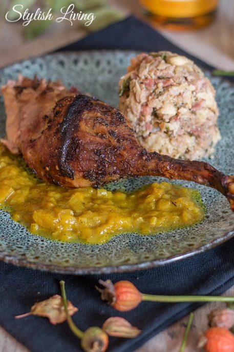 Gegrillte Gans mit Knödelfüllung + Mangopunsch [Werbung] - Stylish Living
