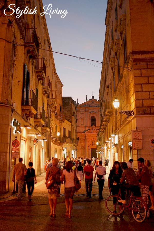 Lecce bei Nacht