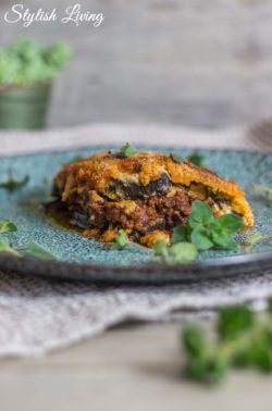 oberleckeres Moussaka mit Hackfleisch und Auberginen