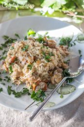 Pilzrisotto mit Pfifferlingen und Champignons