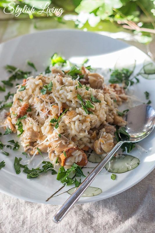oberleckeres Pilzrisotto &amp; herbstliche Tischdeko [Werbung] - Stylish Living