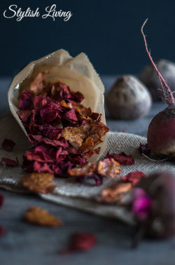 Rote Bete Chips mit Byodo Apfelessig naturtrüb