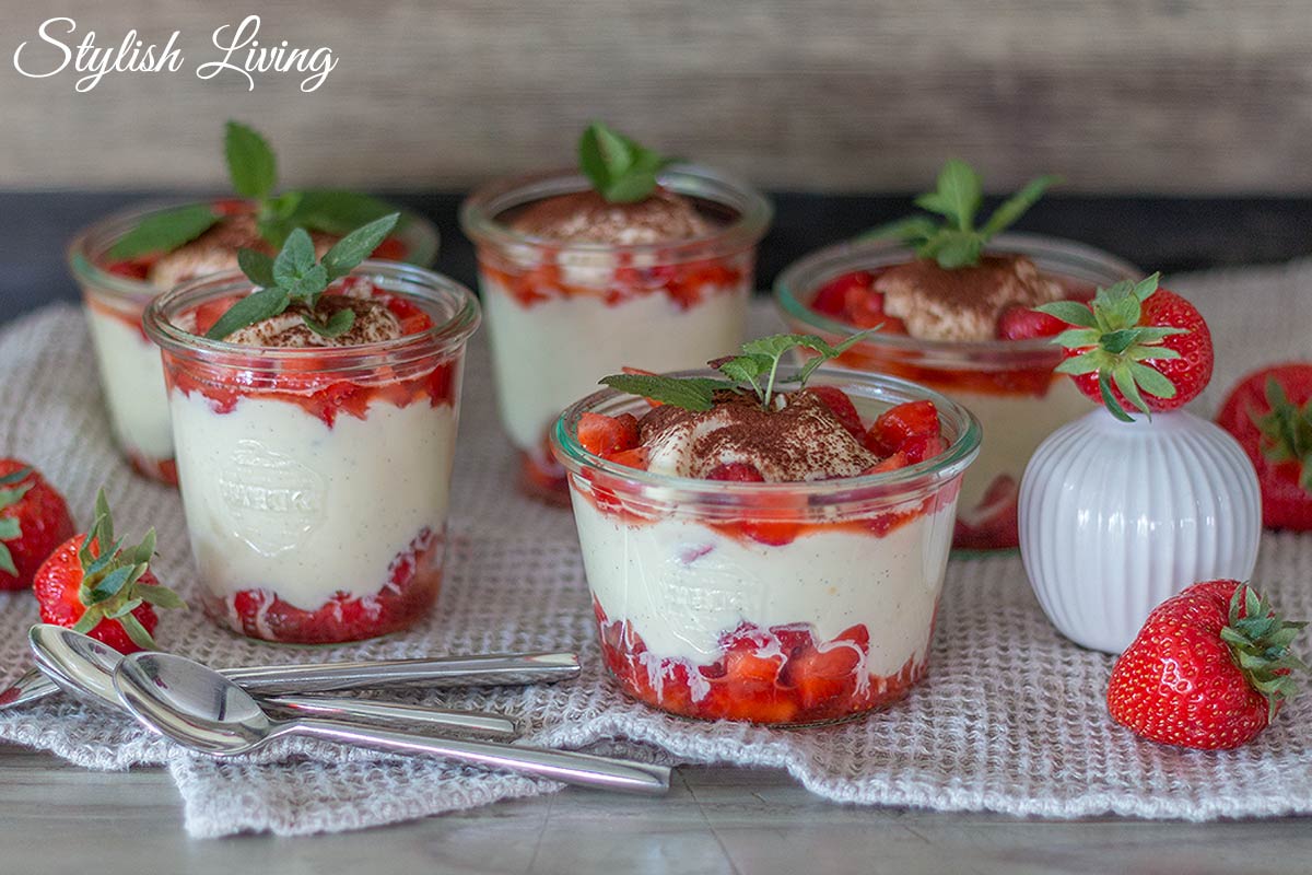 Crema di fragola - Mascarponecreme mit Erdbeeren | Stylish Living