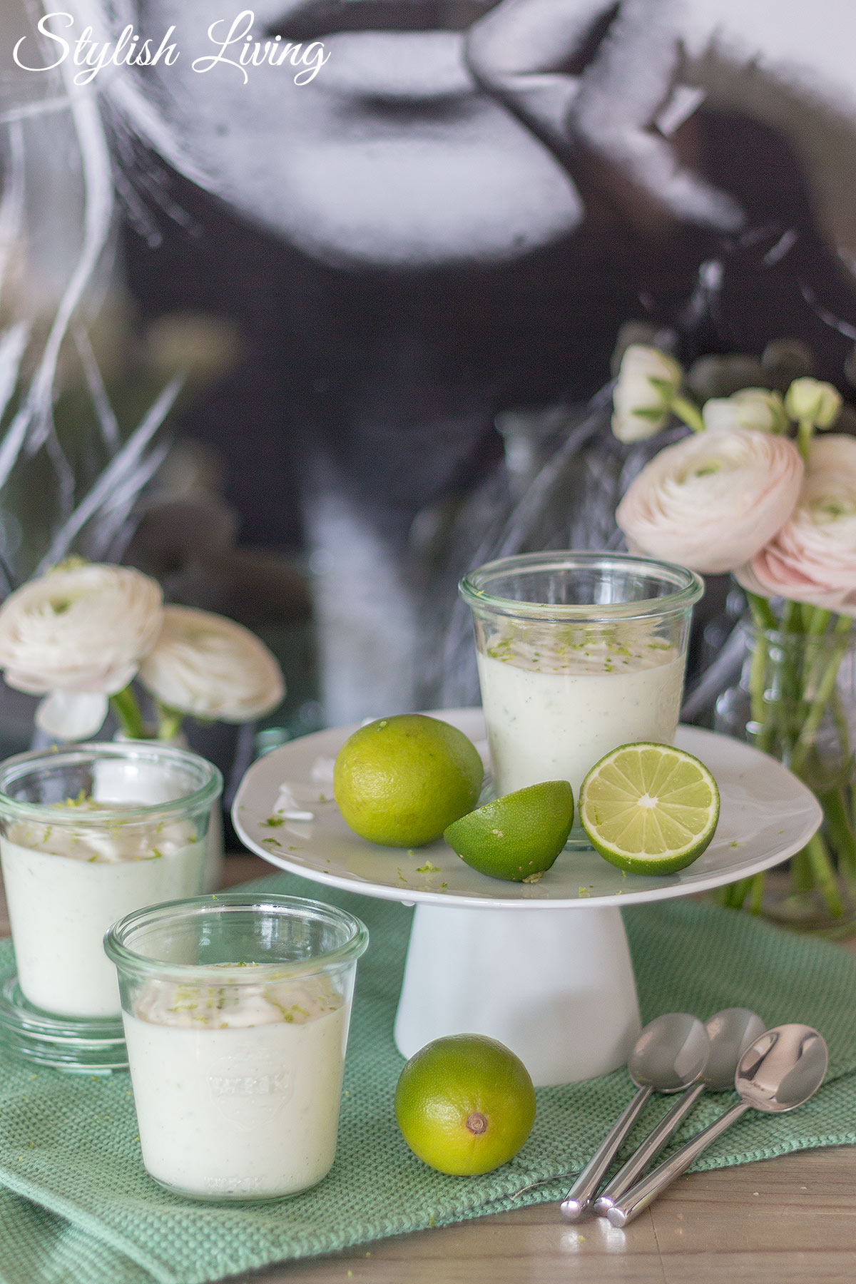 Joghurt-Limetten-Mousse mit Vanille - so lecker! - Stylish Living