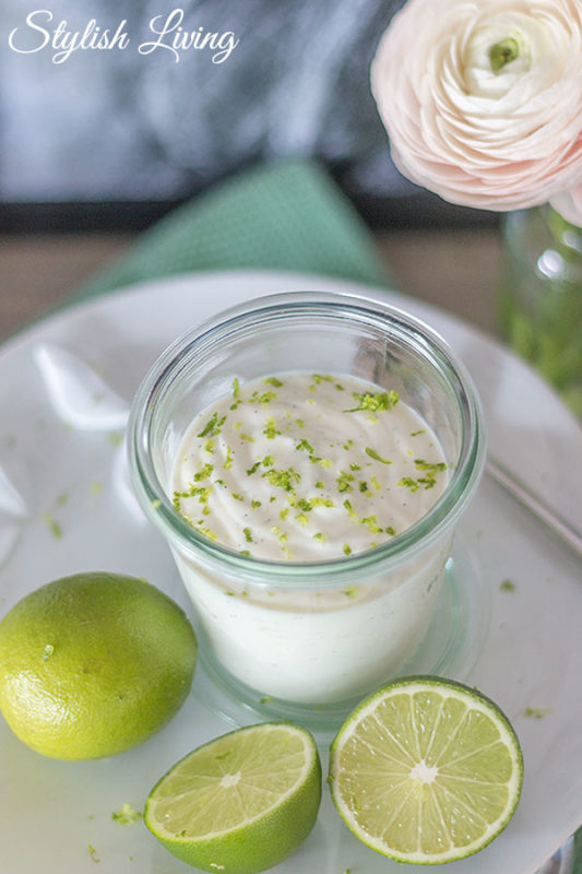 Joghurt-Limetten-Mousse mit Vanille - so lecker! - Stylish Living