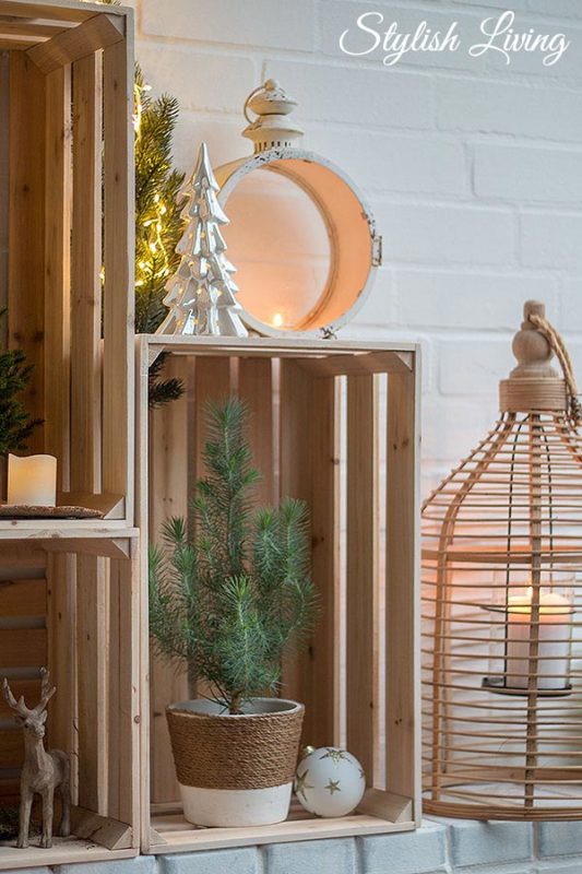 Weinkisten Weihnachtlich Dekorieren