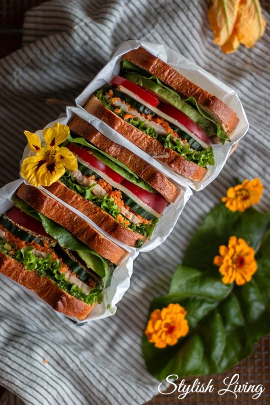 Picknick mit saftigem Hähnchenbrust Sandwich [Werbung] - Stylish Living