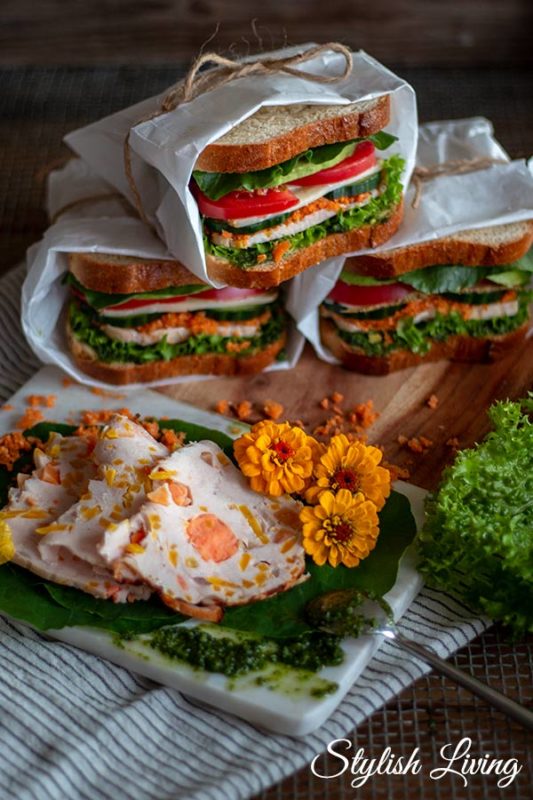Picknick mit saftigem Hähnchenbrust Sandwich [Werbung] - Stylish Living