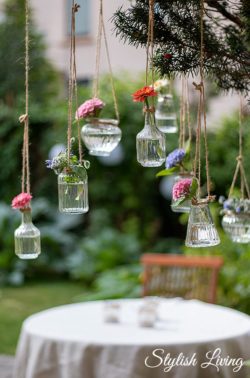 Ideen für Deine Sommerparty - Hängevasen