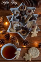 Weihnachtsplätzchen in der Weihnachtsbäckerei